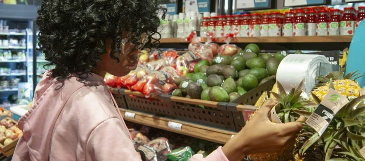 Young girl shopping for herself - support autonomy for autistic individuals?