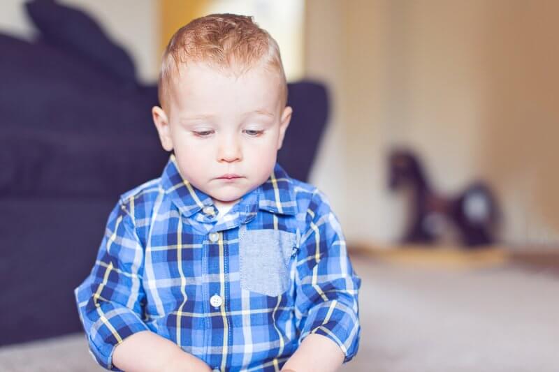 waiting for an autism diagnosis: little boy with autism